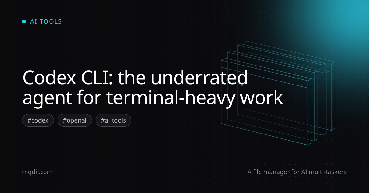 Codex CLI: the underrated agent for terminal-heavy work — cover image