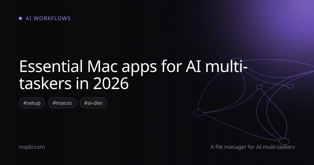 Essential Mac apps for AI multi-taskers in 2026 — cover image